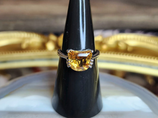 Citrine Cat Ring