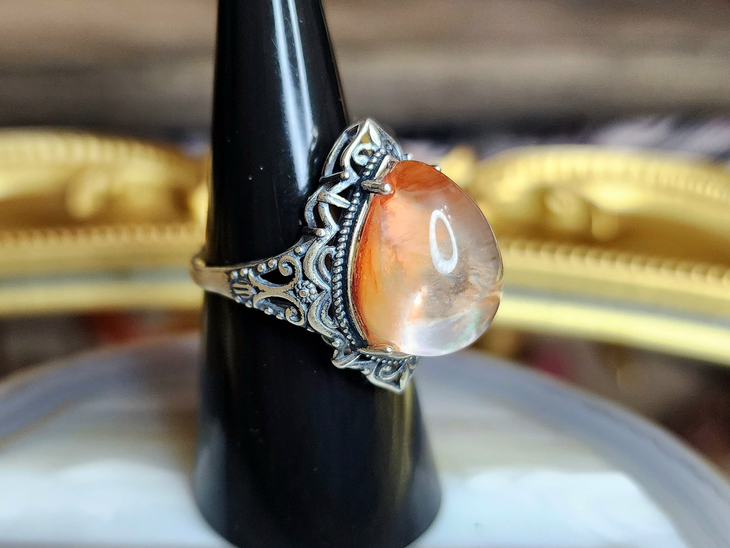 High Quality Fire Quartz Ring A