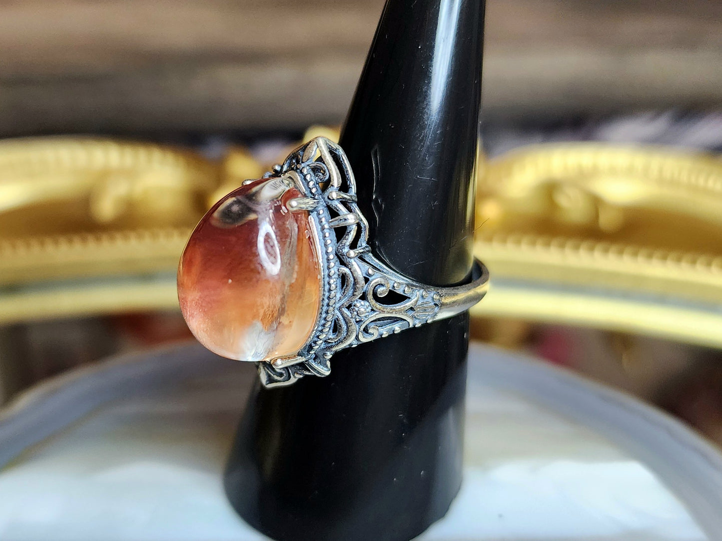 High Quality Fire Quartz Ring A