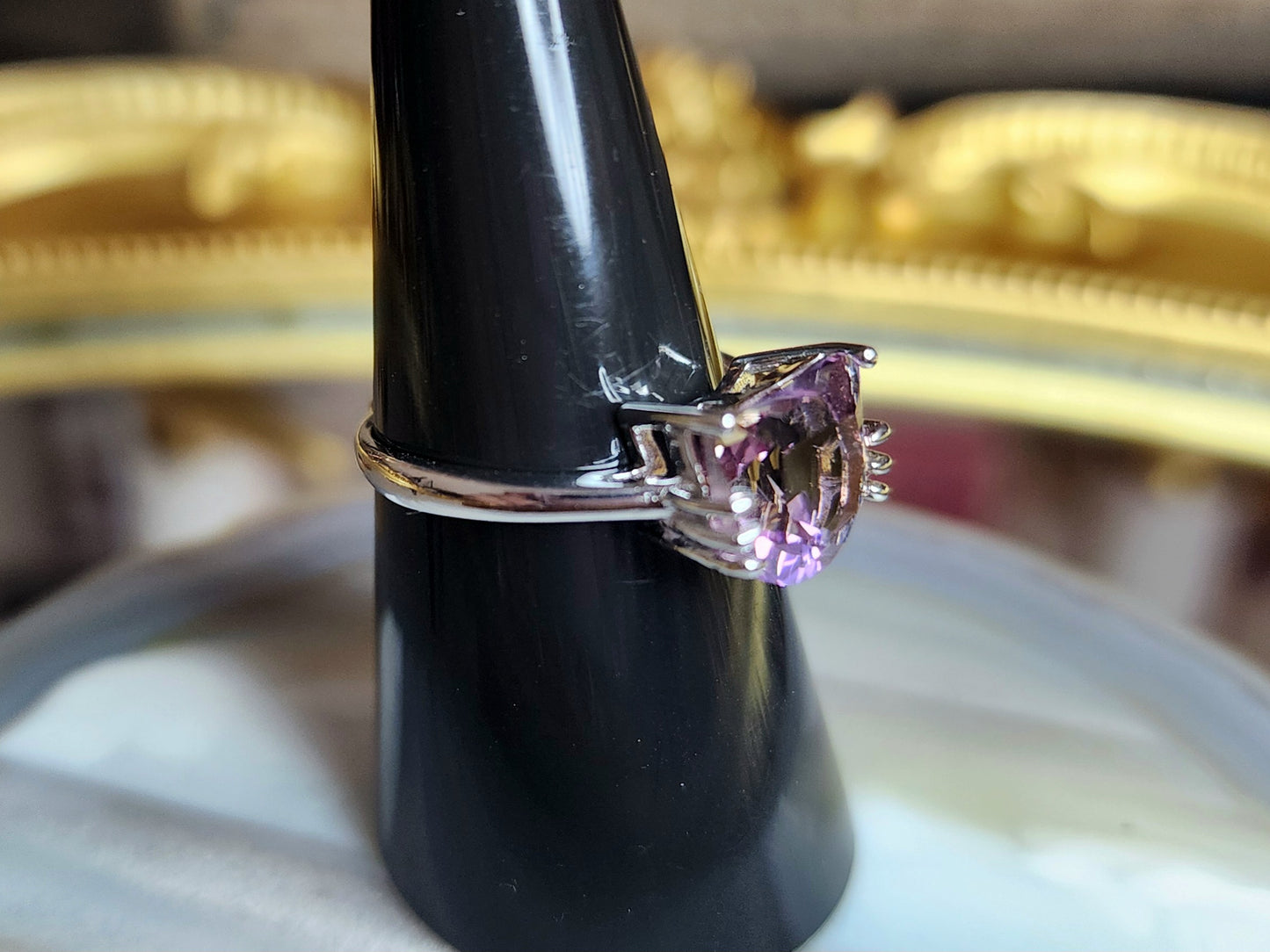 Ametrine Cat Ring