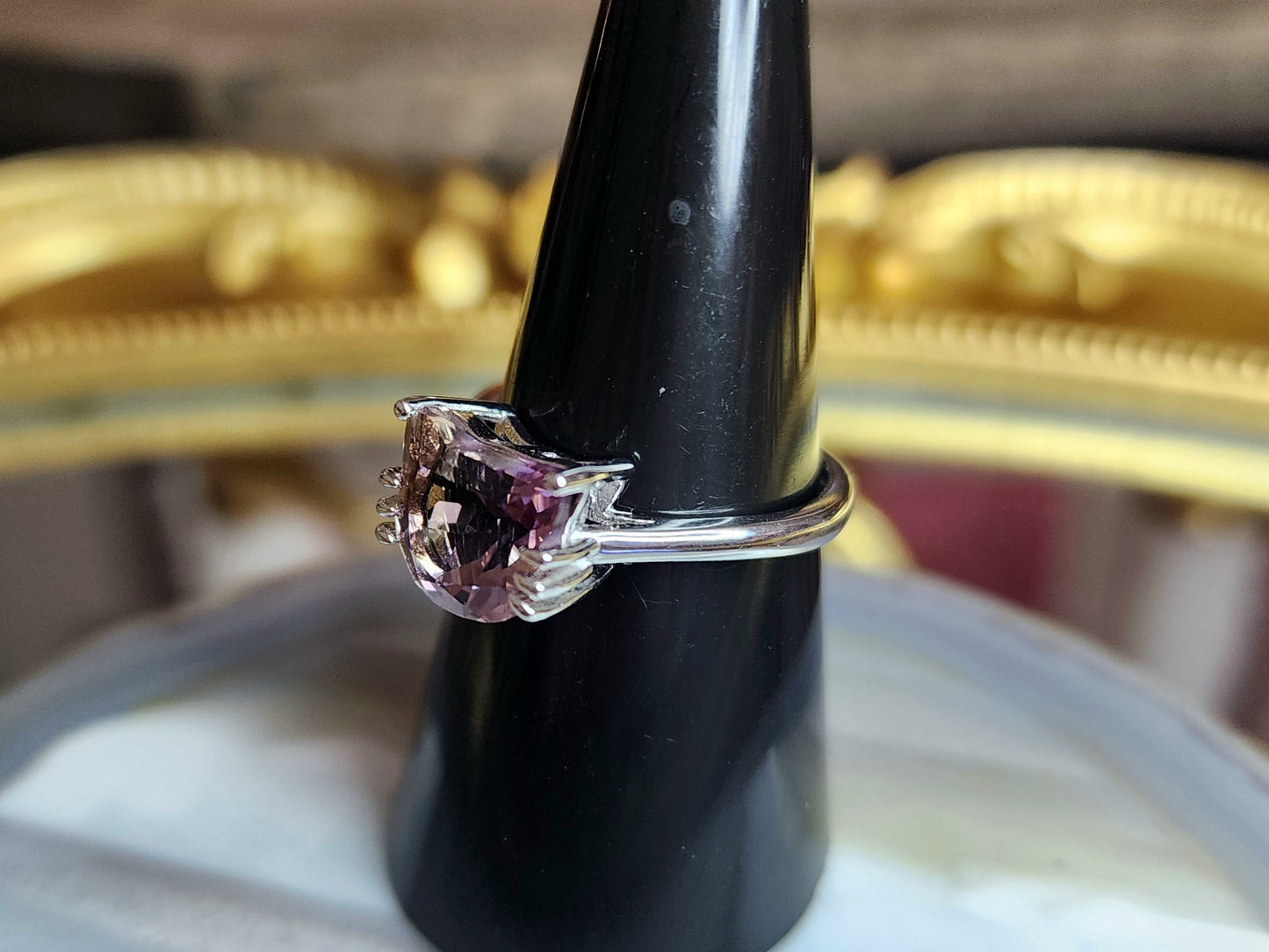 Ametrine Cat Ring