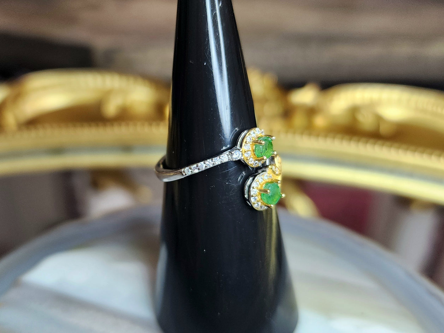 Double Emerald Ring