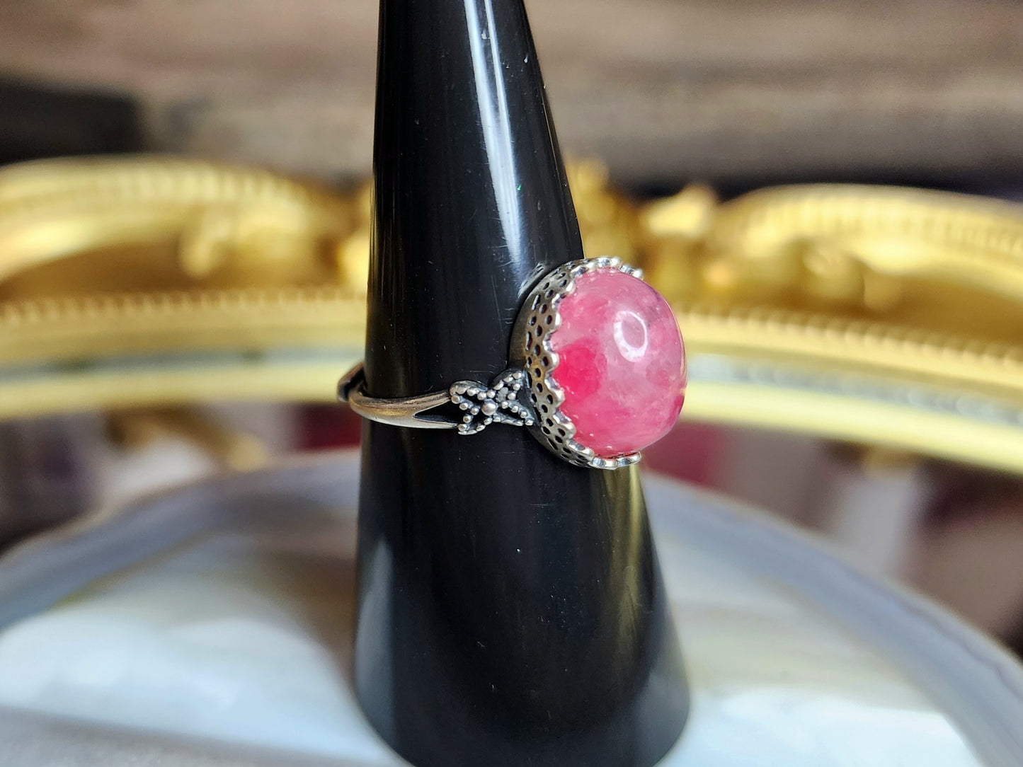 Icy Rhodinite Ring B