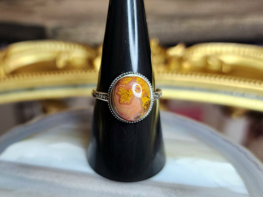 Mixed Color Agate Ring A