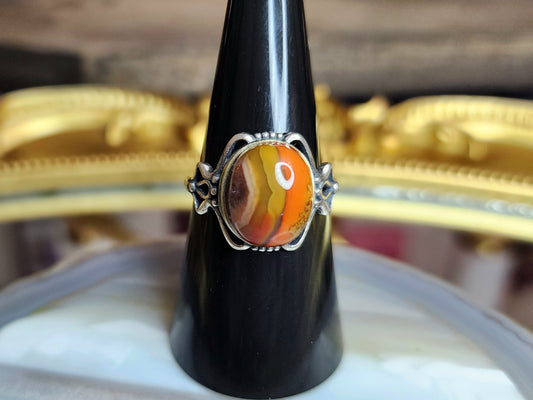 Mixed Color Agate Ring B