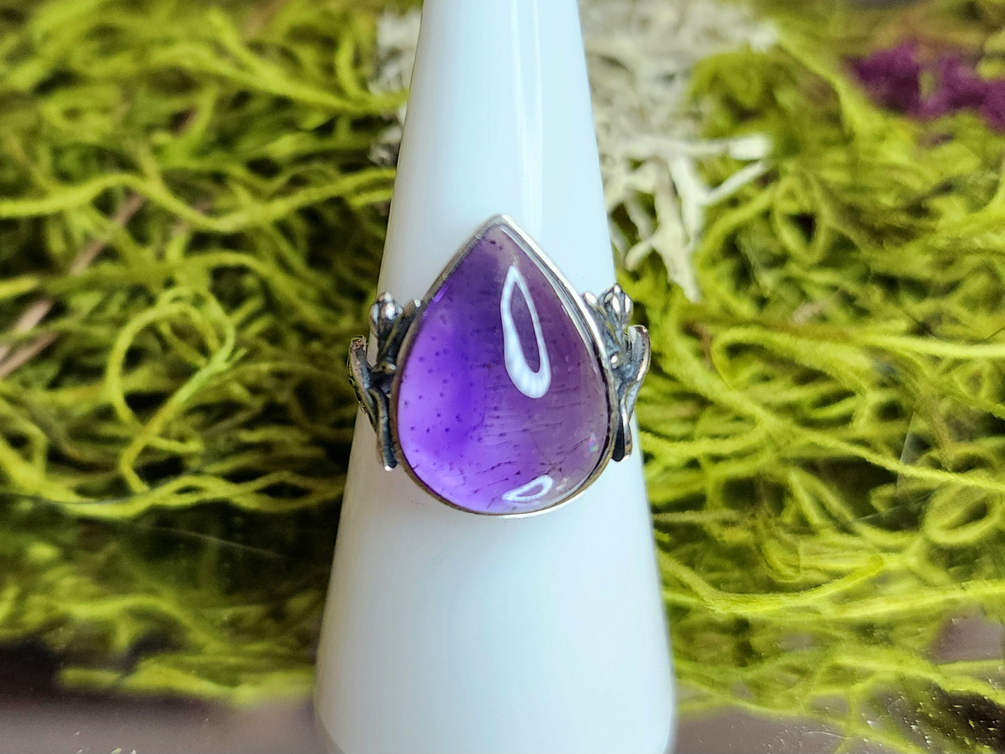 Rutilated Amethyst Ring