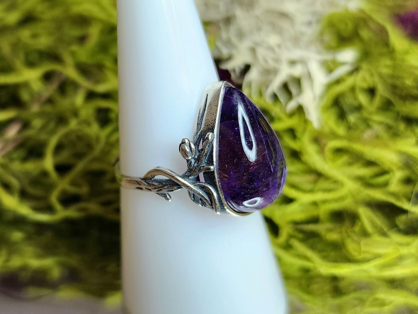 Rutilated Amethyst Ring