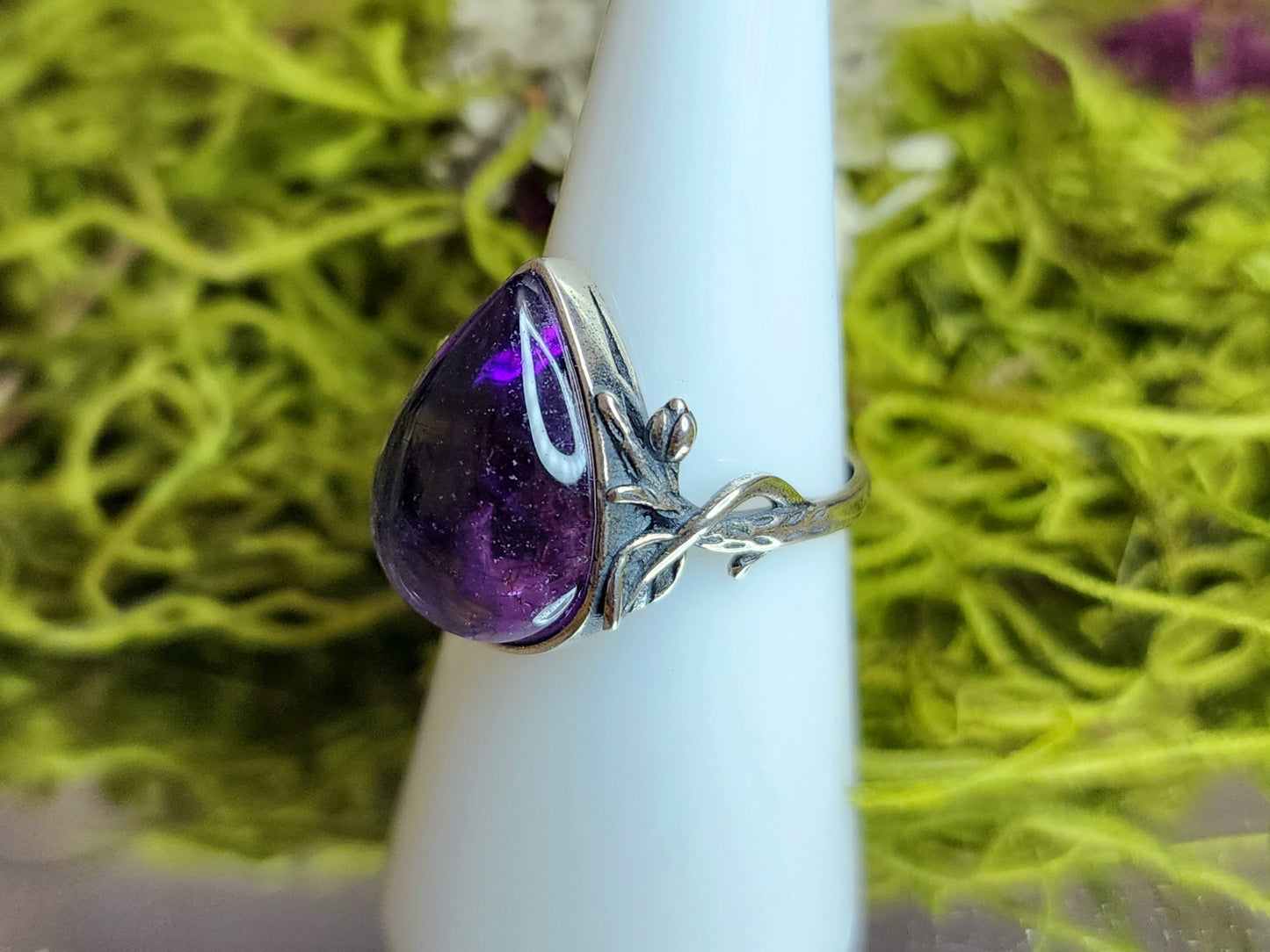 Rutilated Amethyst Ring