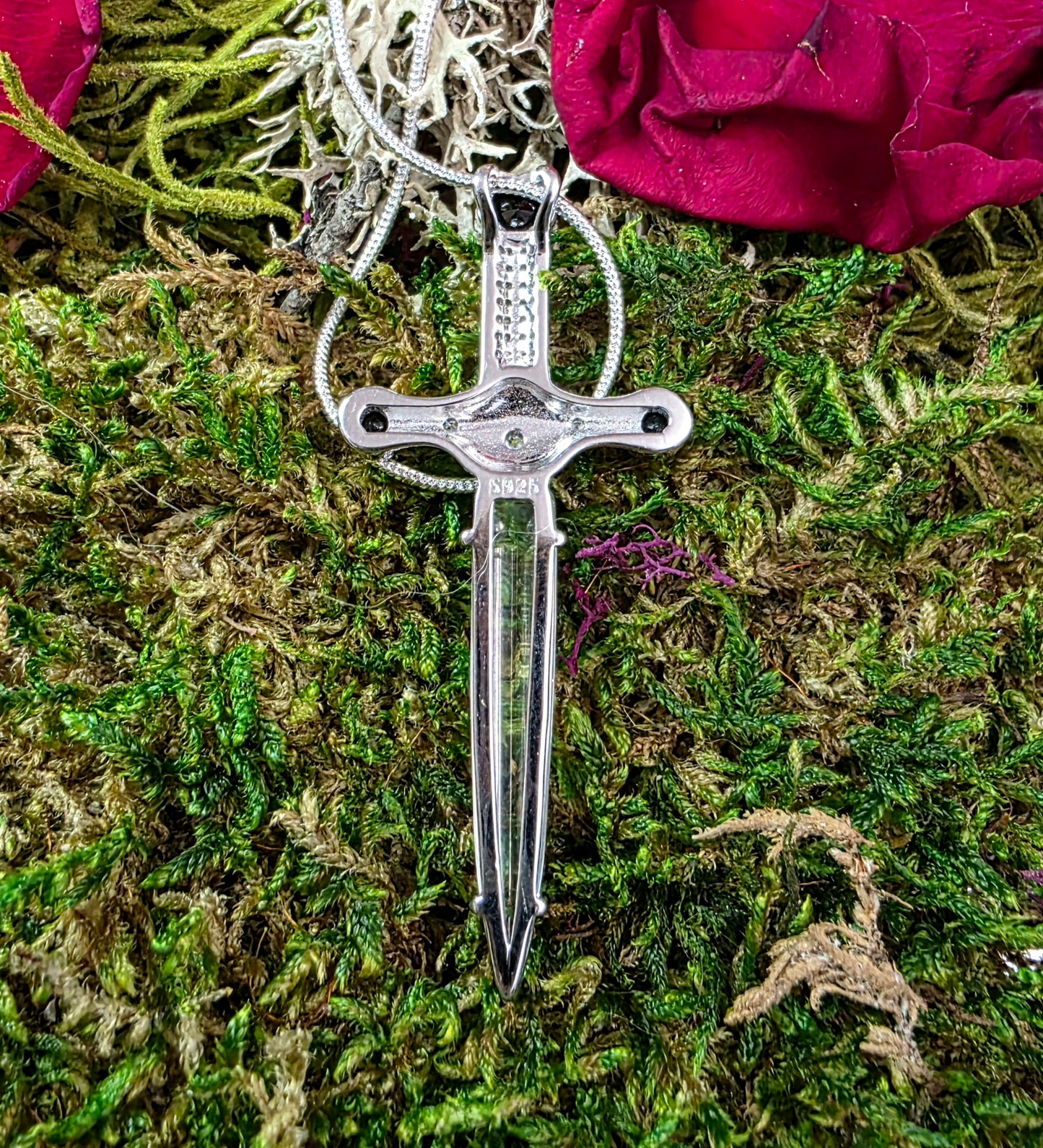 "Marceline" Crystal Sword Pendant