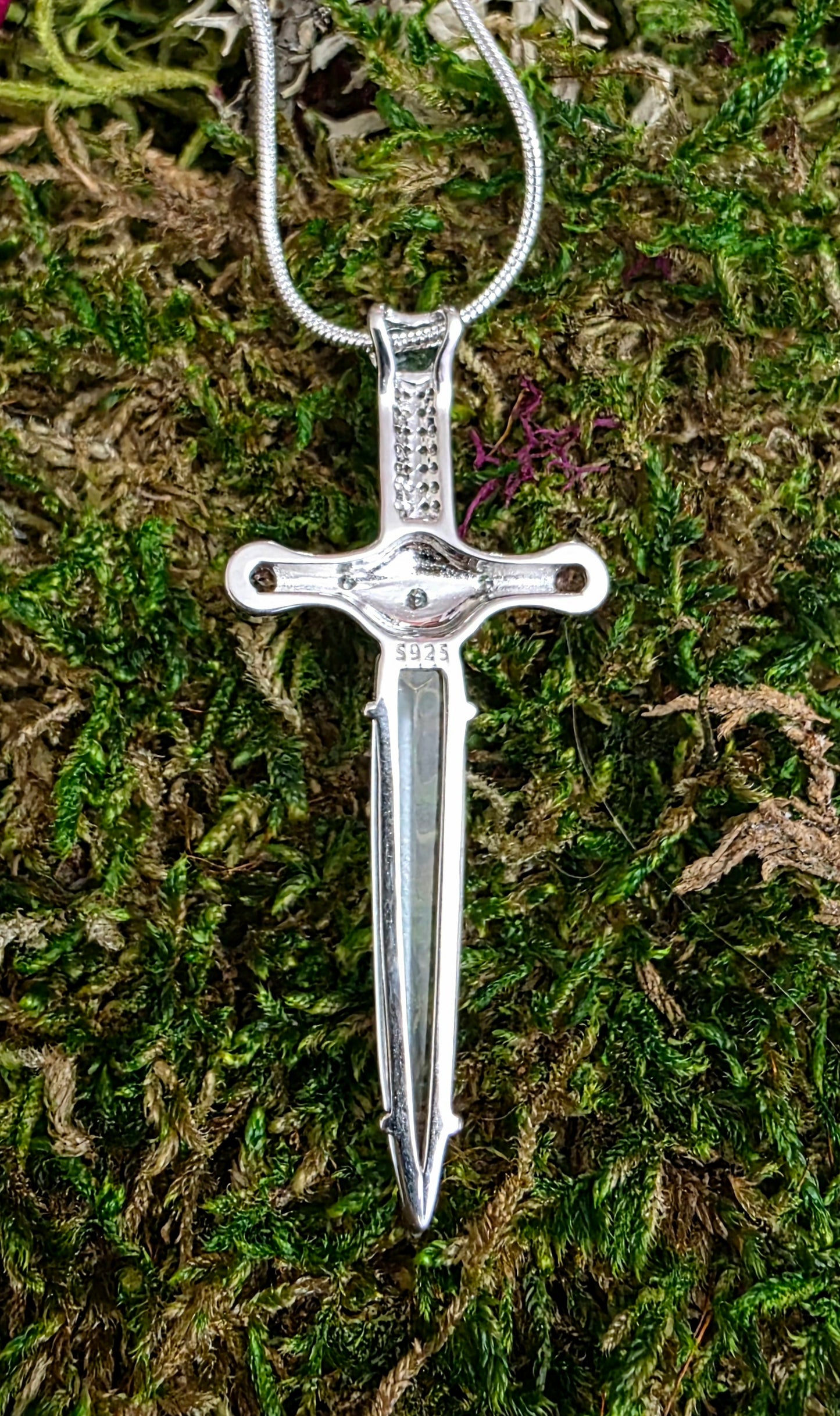 "Bonnibel" Crystal Sword Pendant