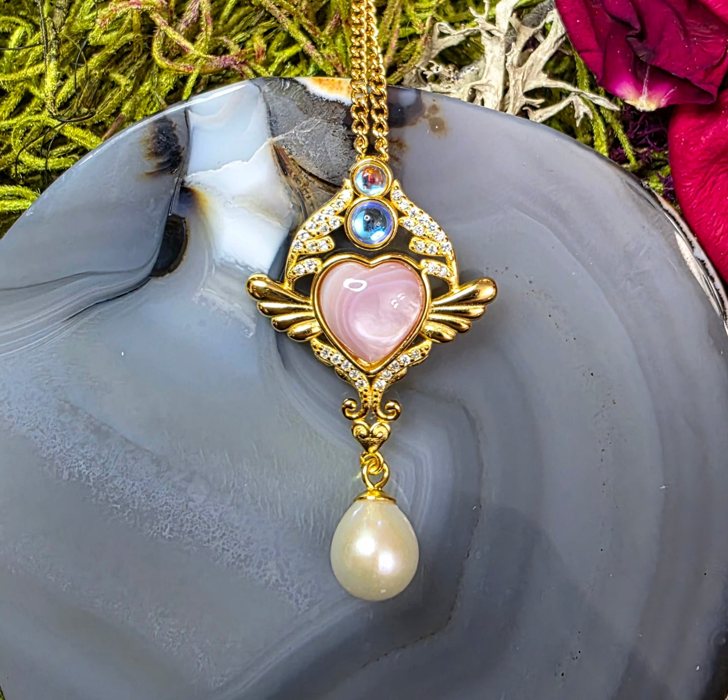 Pink Shell Princess Pendant