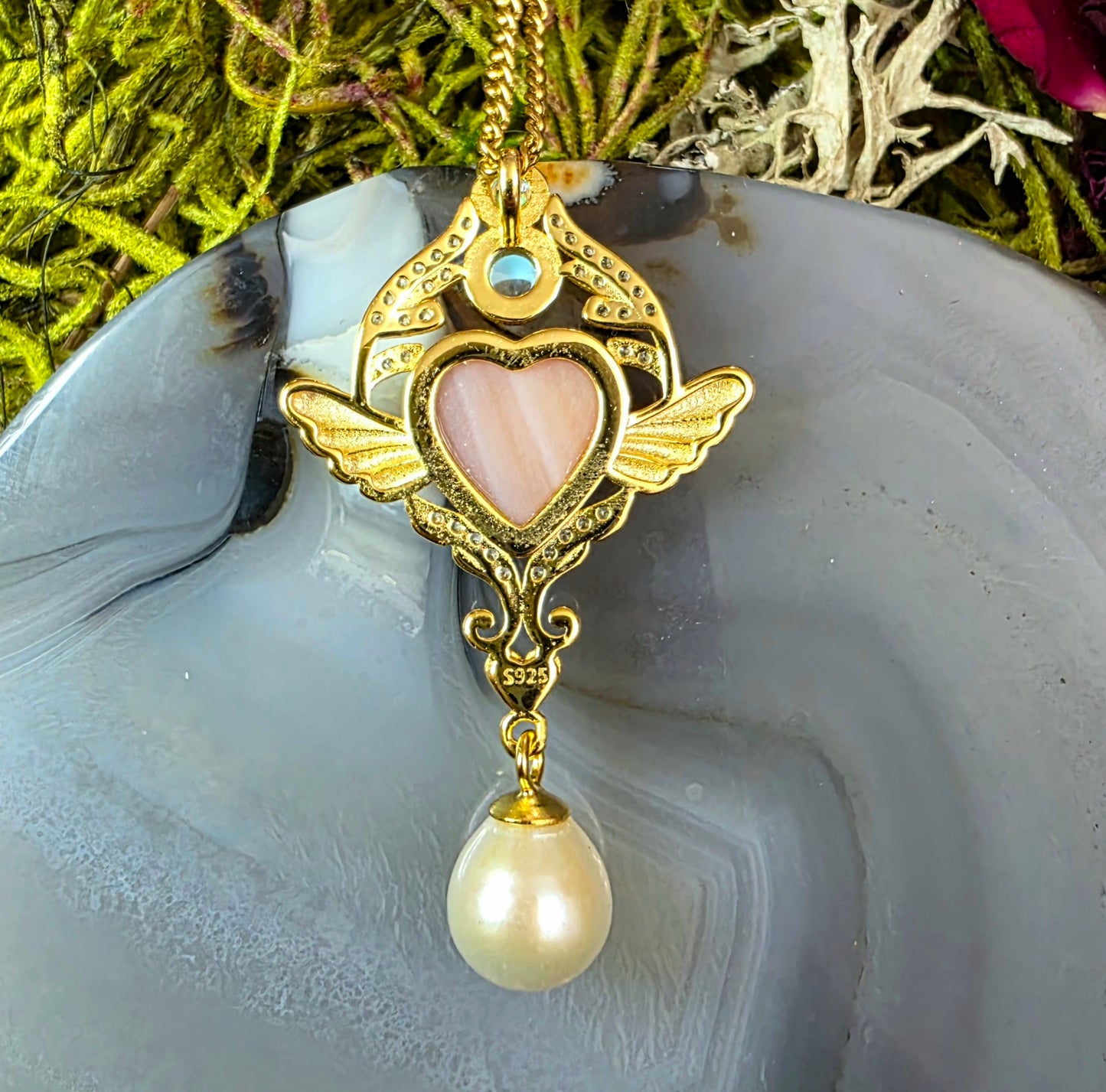 Pink Shell Princess Pendant