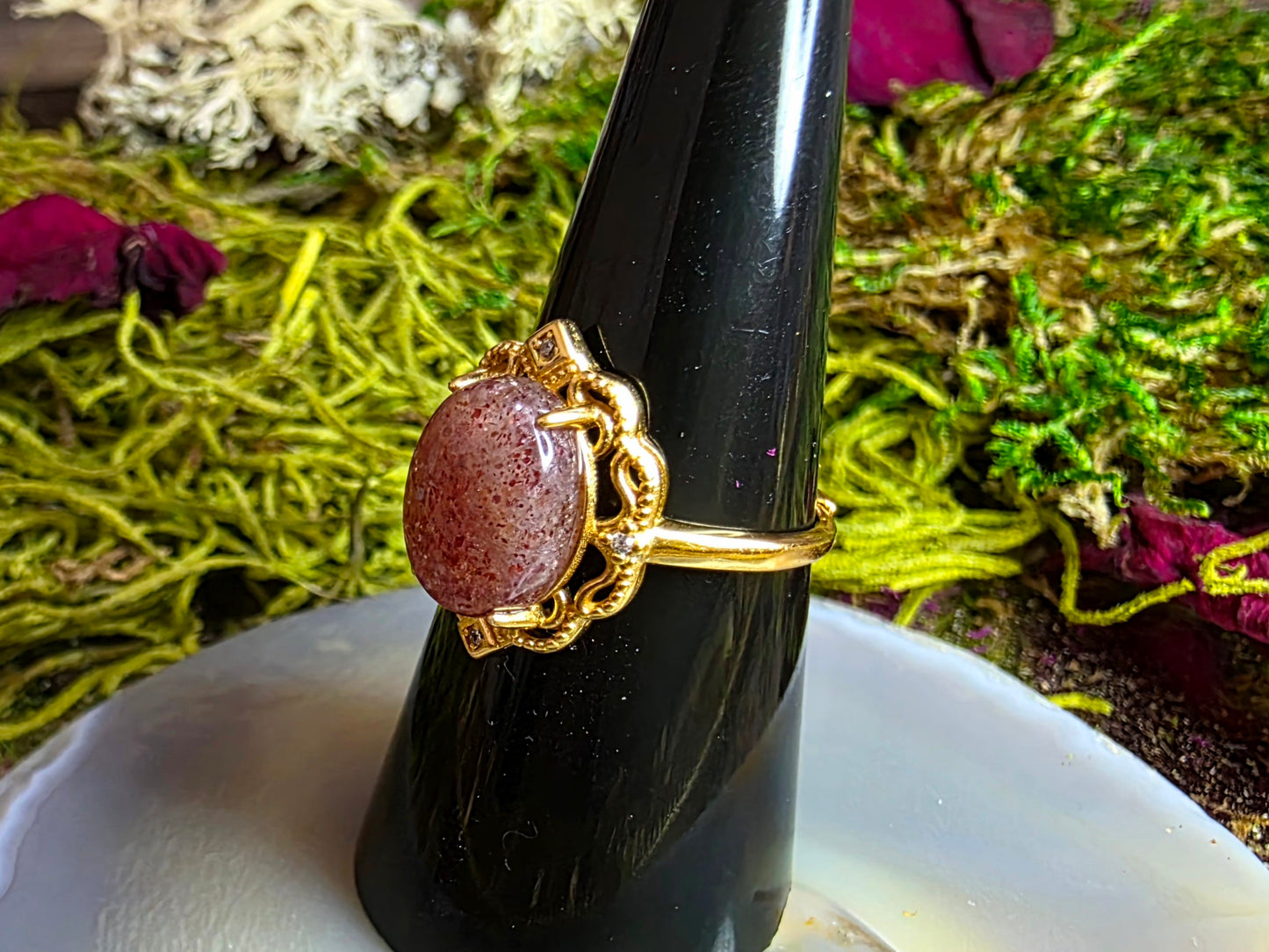 Golden Strawberry Fancy Ring