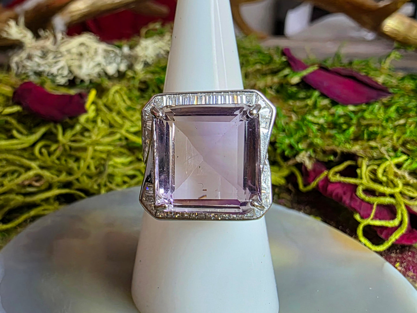 Square Ametrine Ring