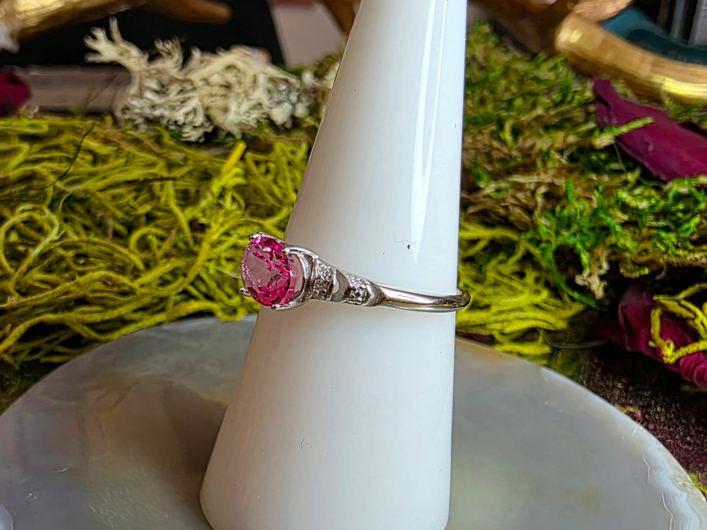 Pink Topaz Ring