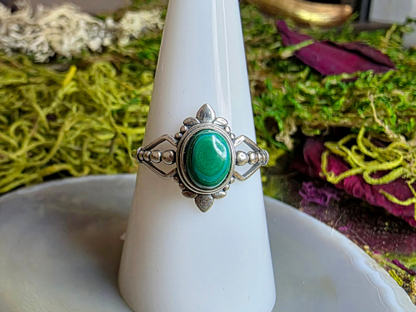 8mm Chrysocolla Ring