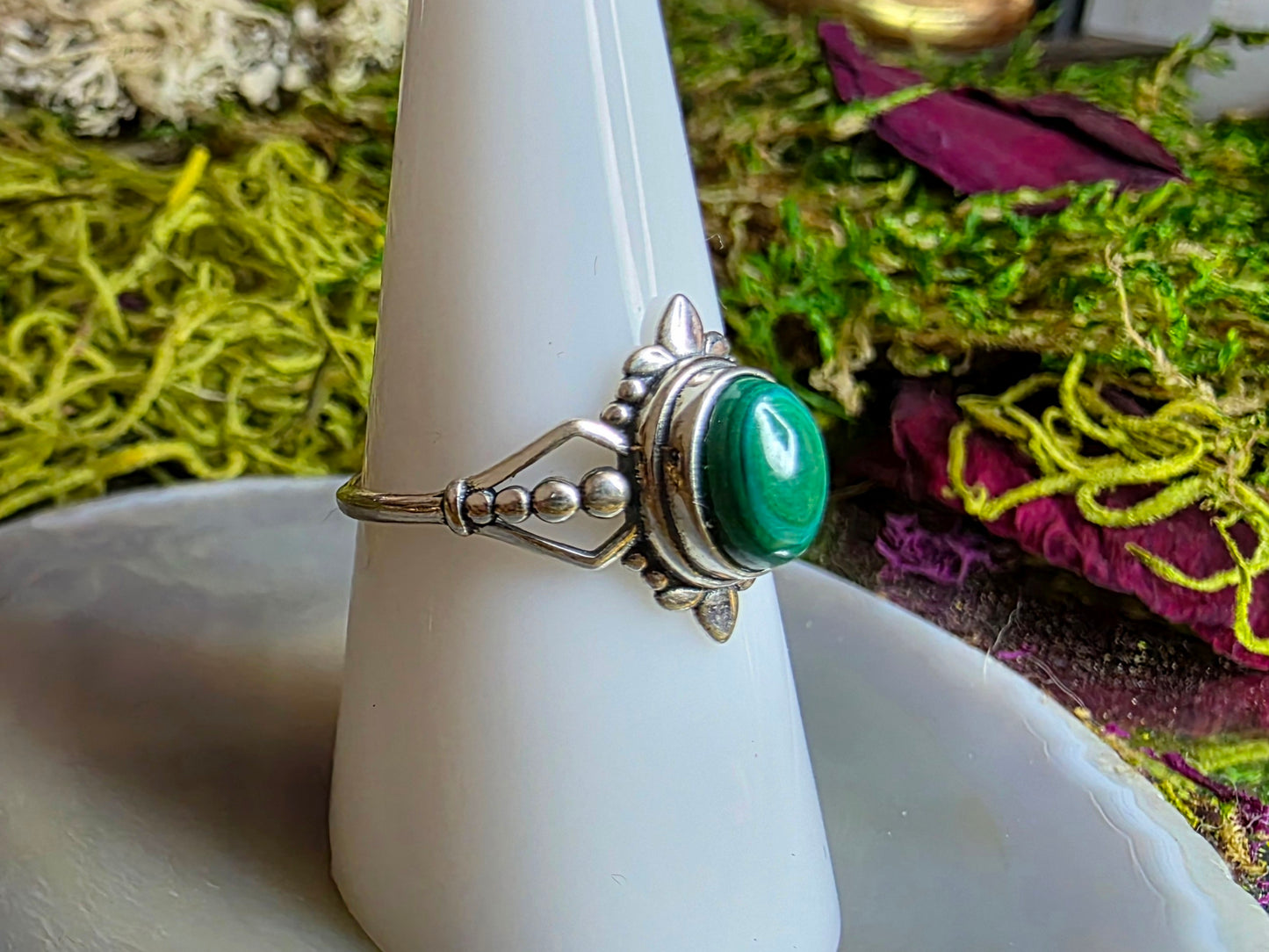8mm Chrysocolla Ring