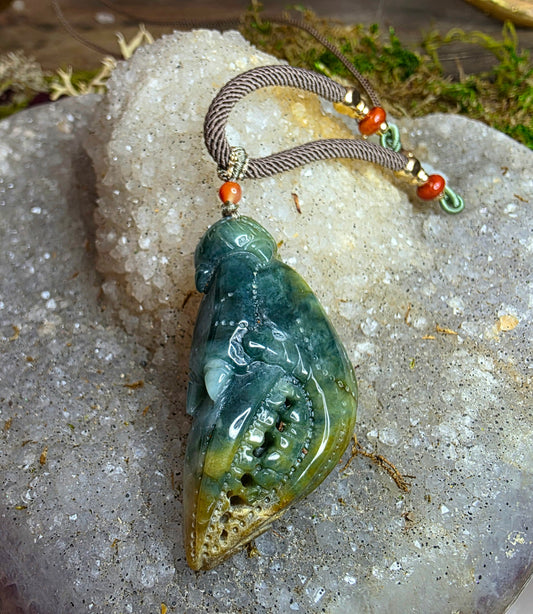 Jade Claw Pendant Necklace