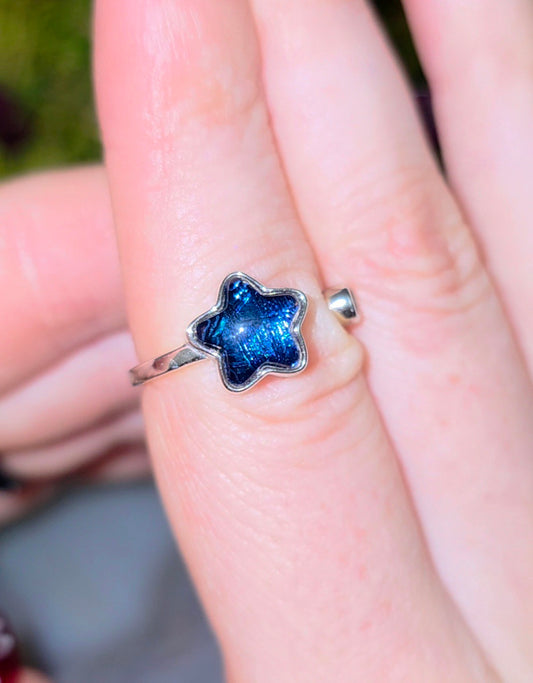 Heat Treated Meteorite Ring B