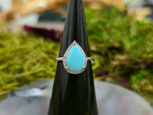 Turquoise Teardrop Ring B