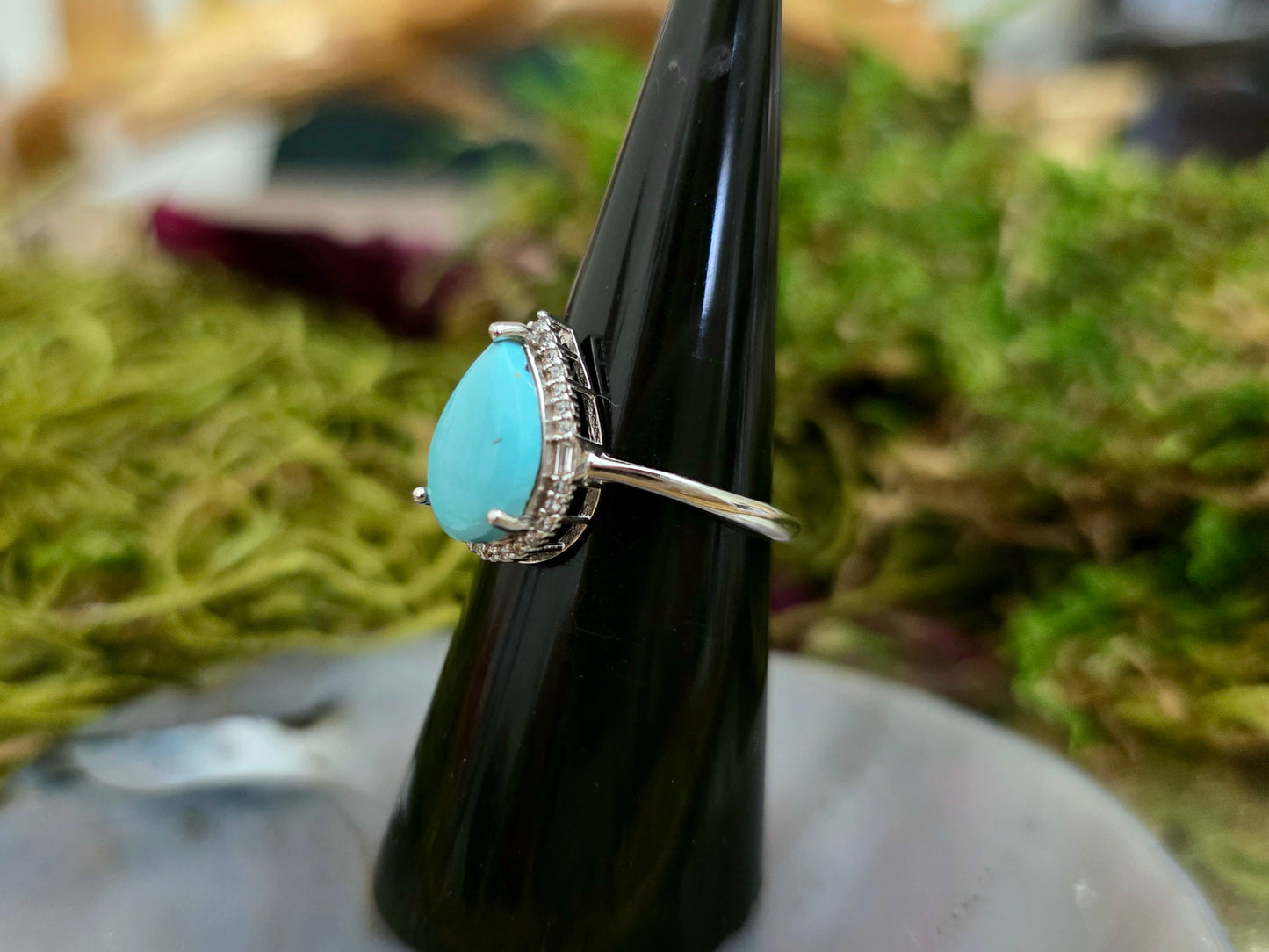 Turquoise Teardrop Ring B