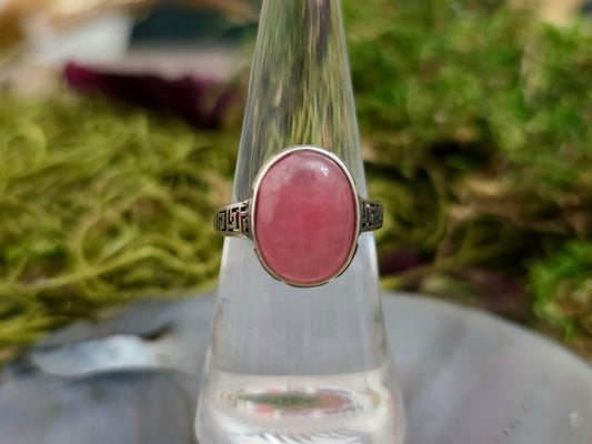 Oval Rhodochrosite Ring B