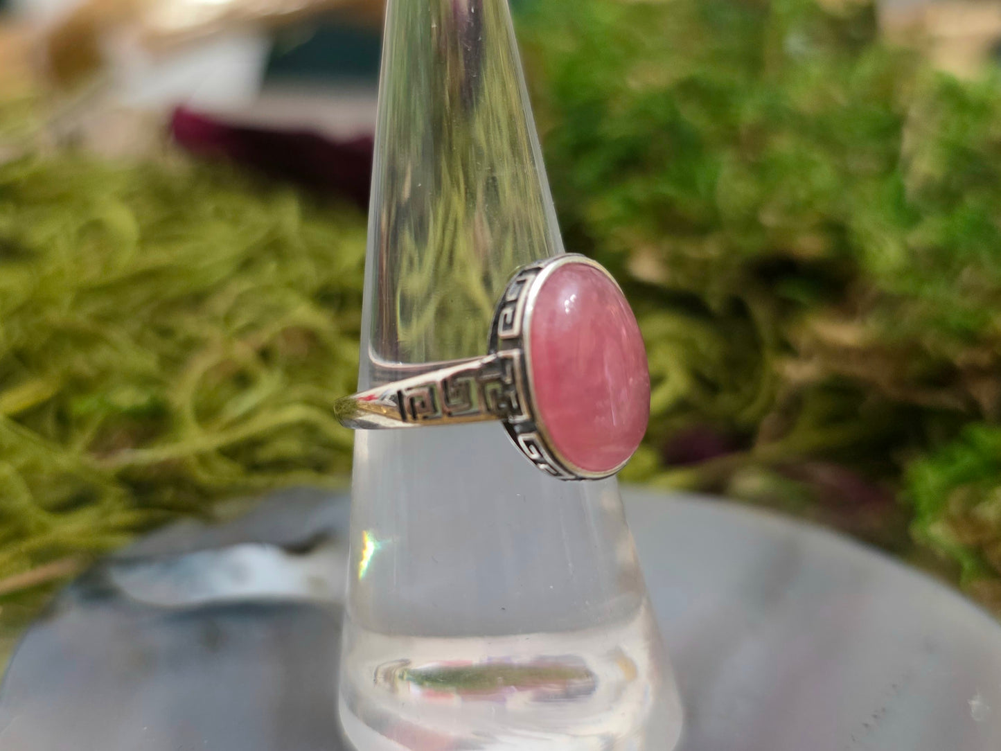 Oval Rhodochrosite Ring B