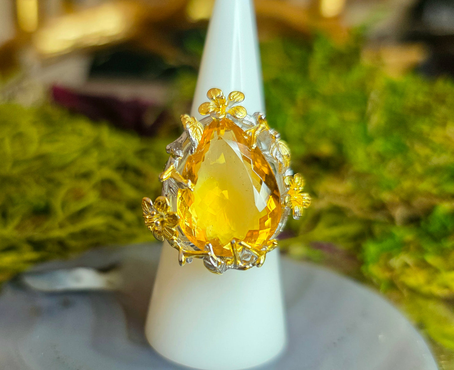 Ornate Citrine Ring A