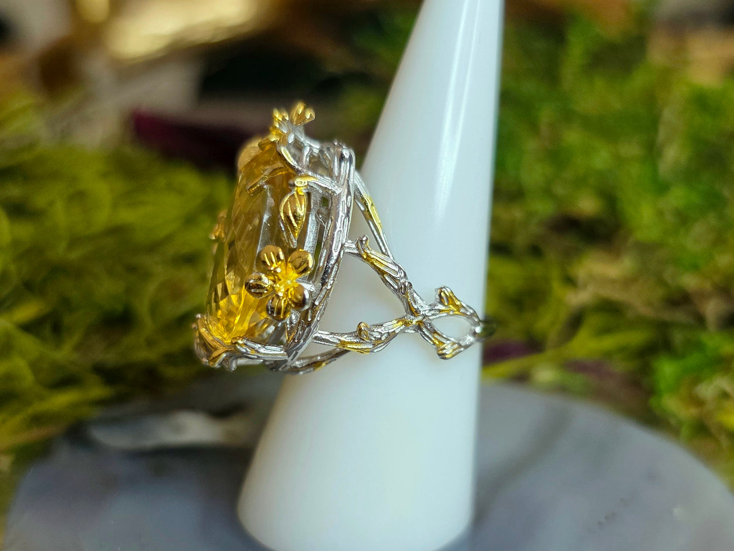 Ornate Citrine Ring A