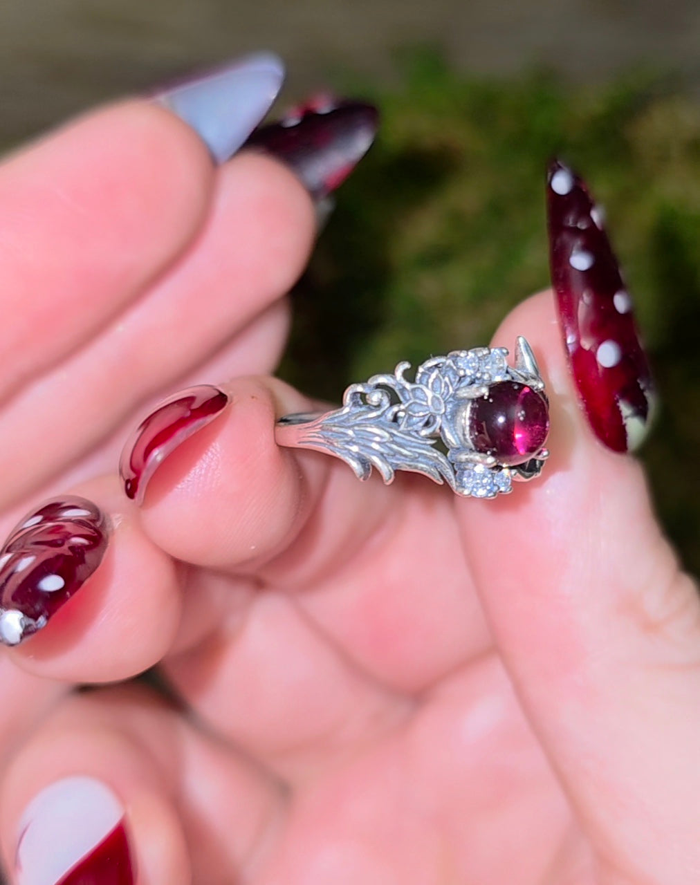 Pink Tourmaline Fox Ring