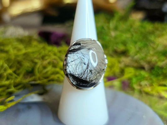 High Quality Black Rutile Ring B
