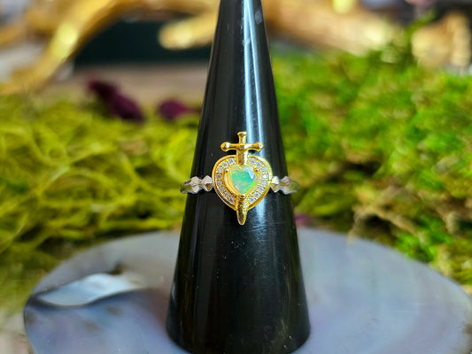 Sword in Stone: Opal Ring