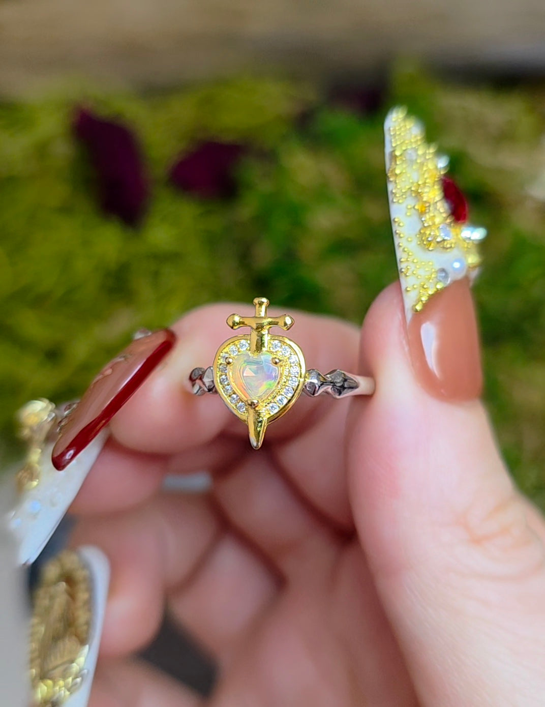 Sword in Stone: Opal Ring