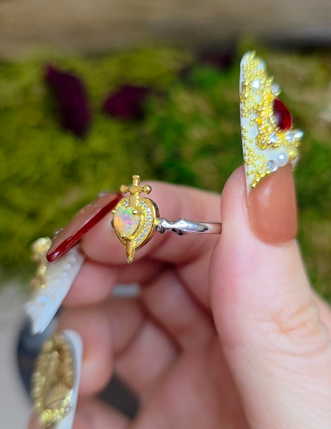Sword in Stone: Opal Ring