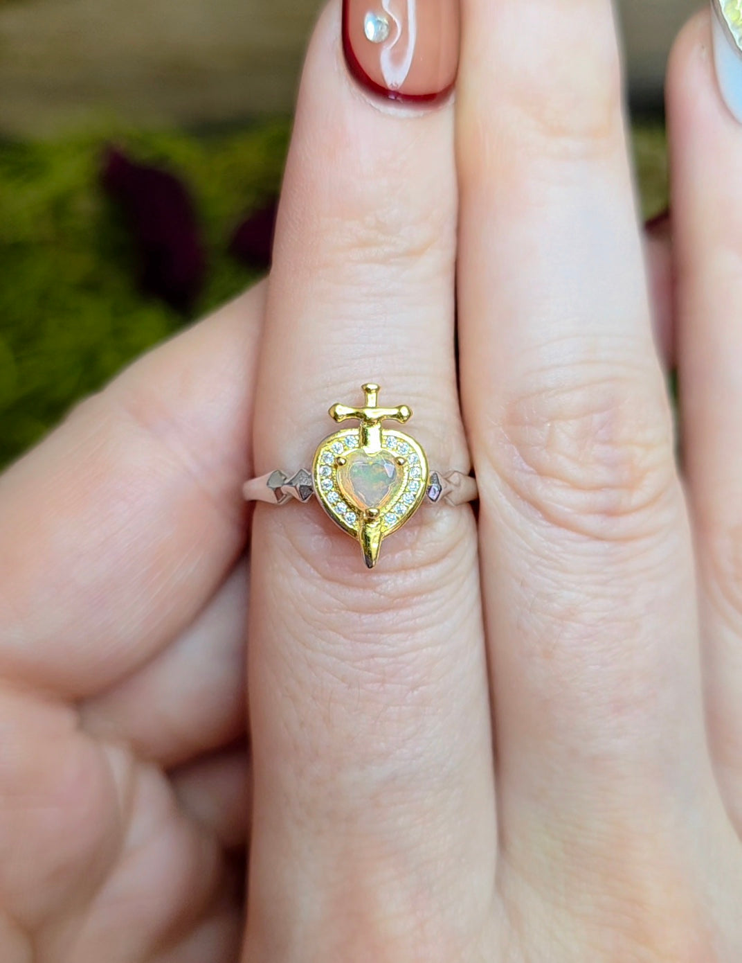Sword in Stone: Opal Ring