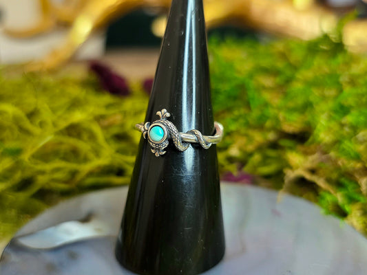 Turquoise Snake Ring