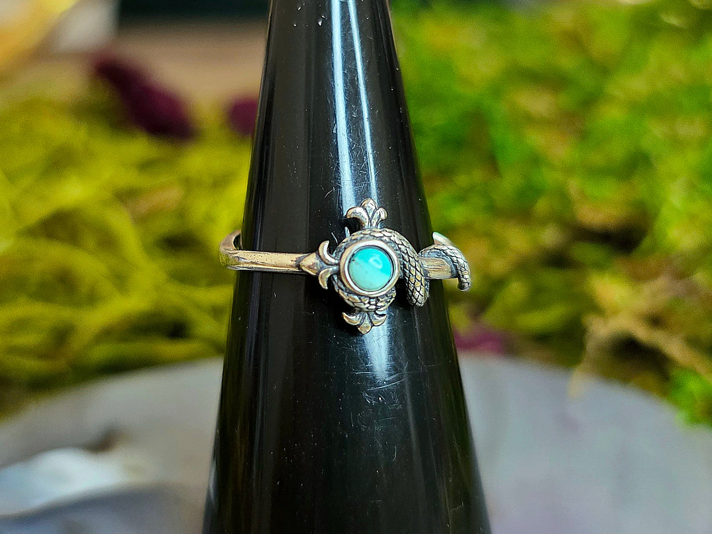 Turquoise Snake Ring