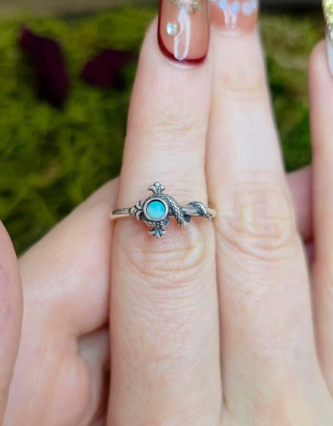Turquoise Snake Ring