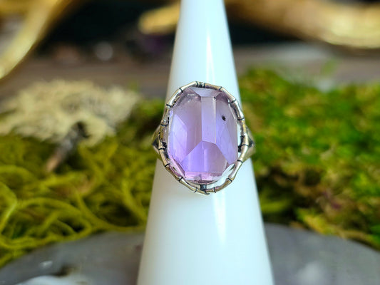 Hollandite in Amethyst Ring B