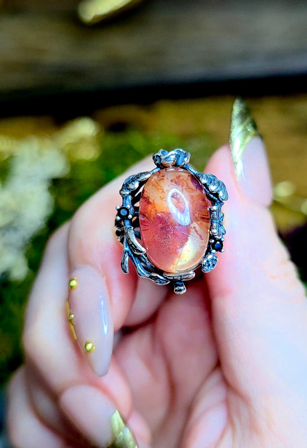 High Quality Fire Quartz Ring C