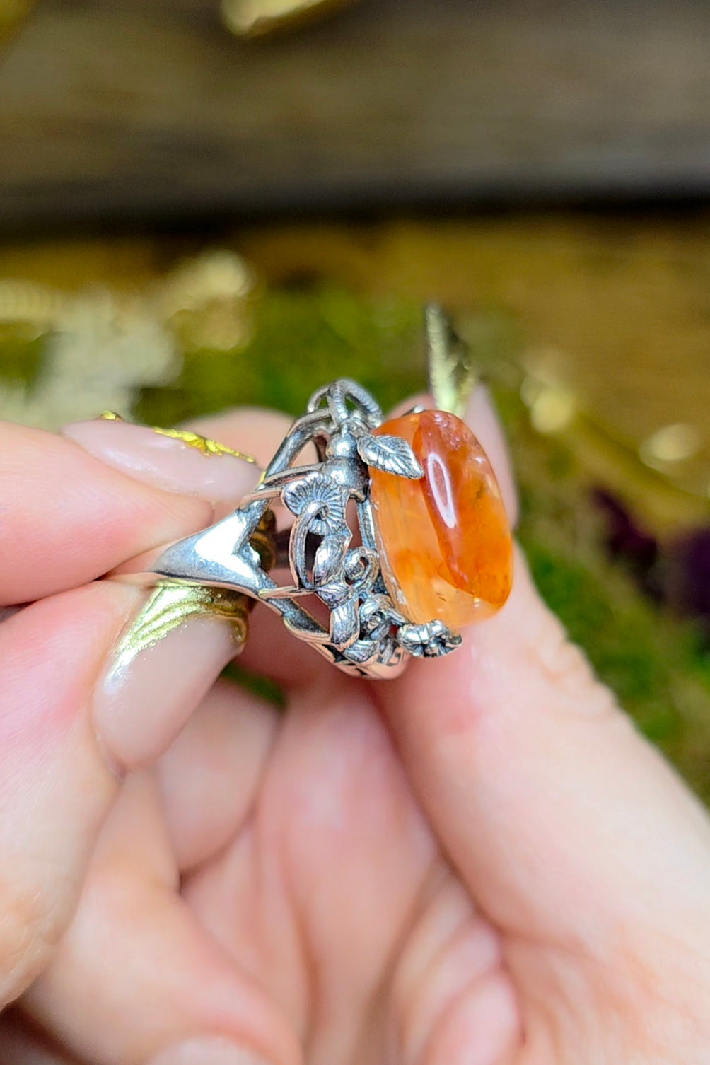 High Quality Fire Quartz Ring D
