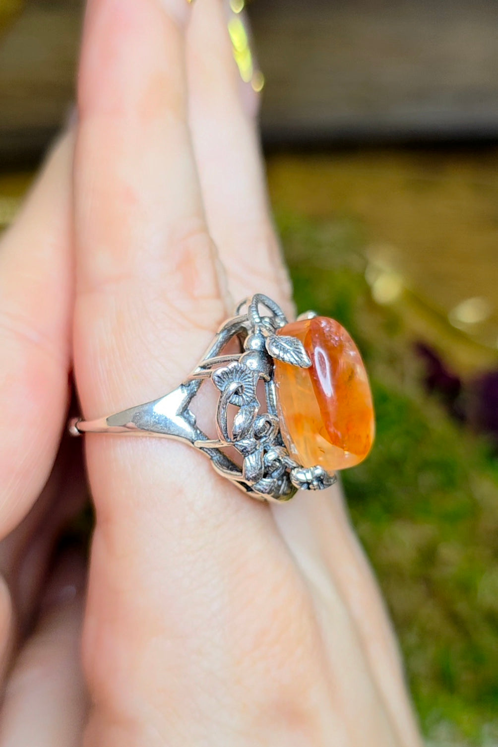 High Quality Fire Quartz Ring D
