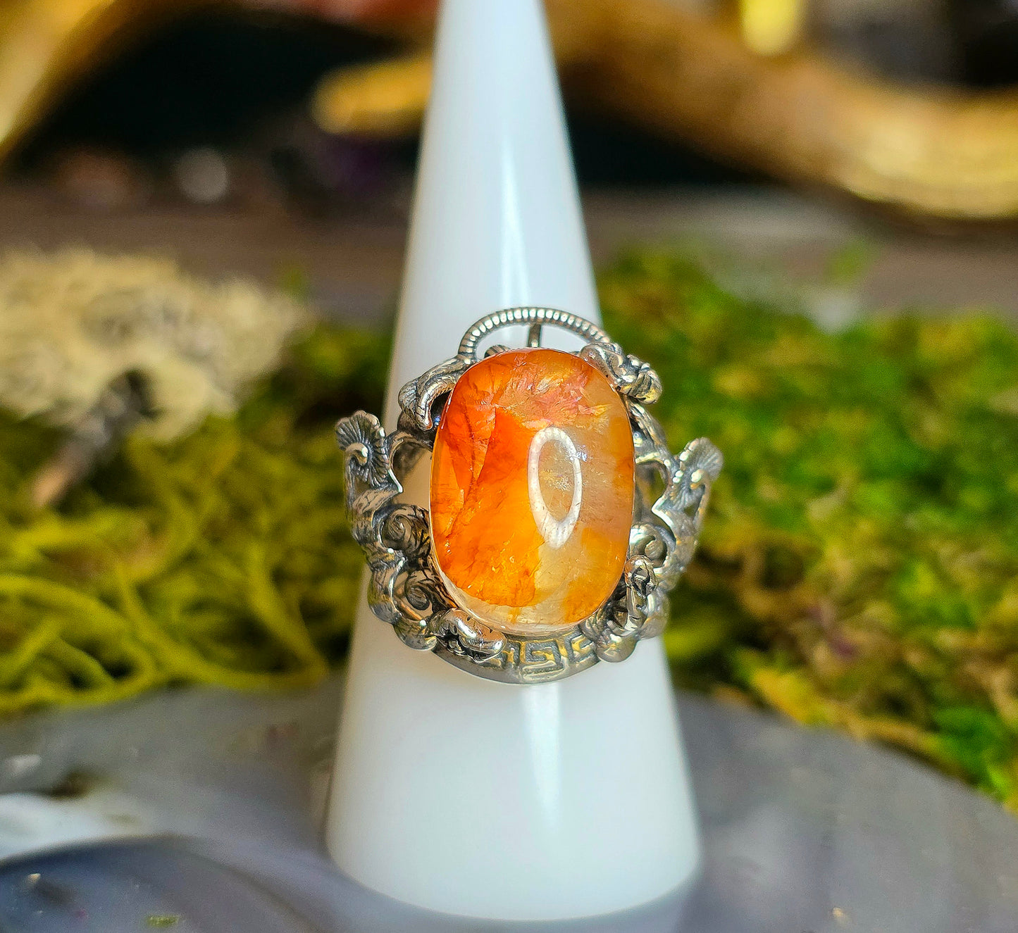 High Quality Fire Quartz Ring D