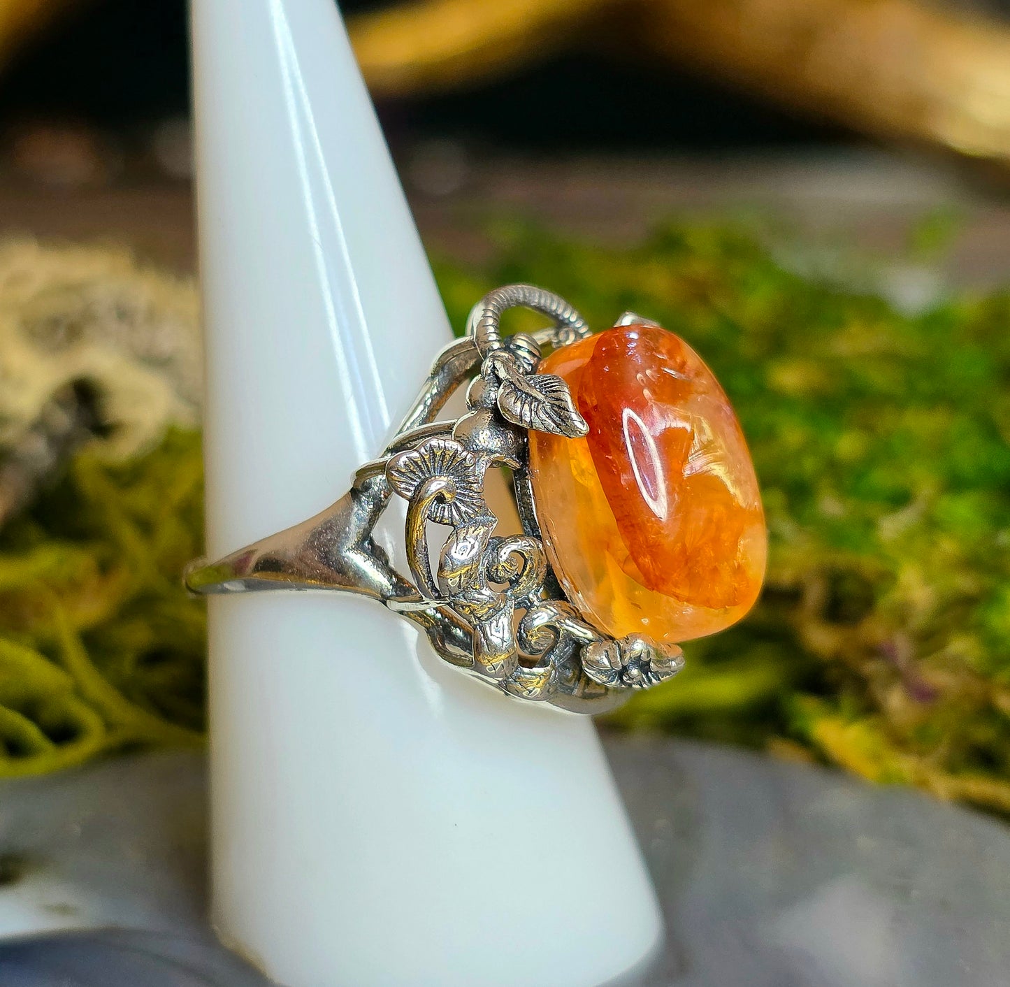 High Quality Fire Quartz Ring D