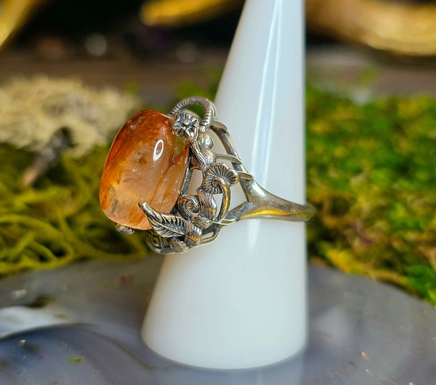 High Quality Fire Quartz Ring D