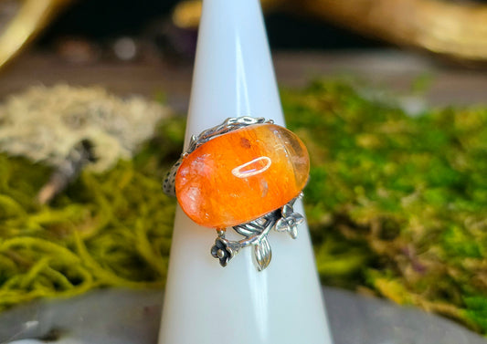 High Quality Fire Quartz Ring E