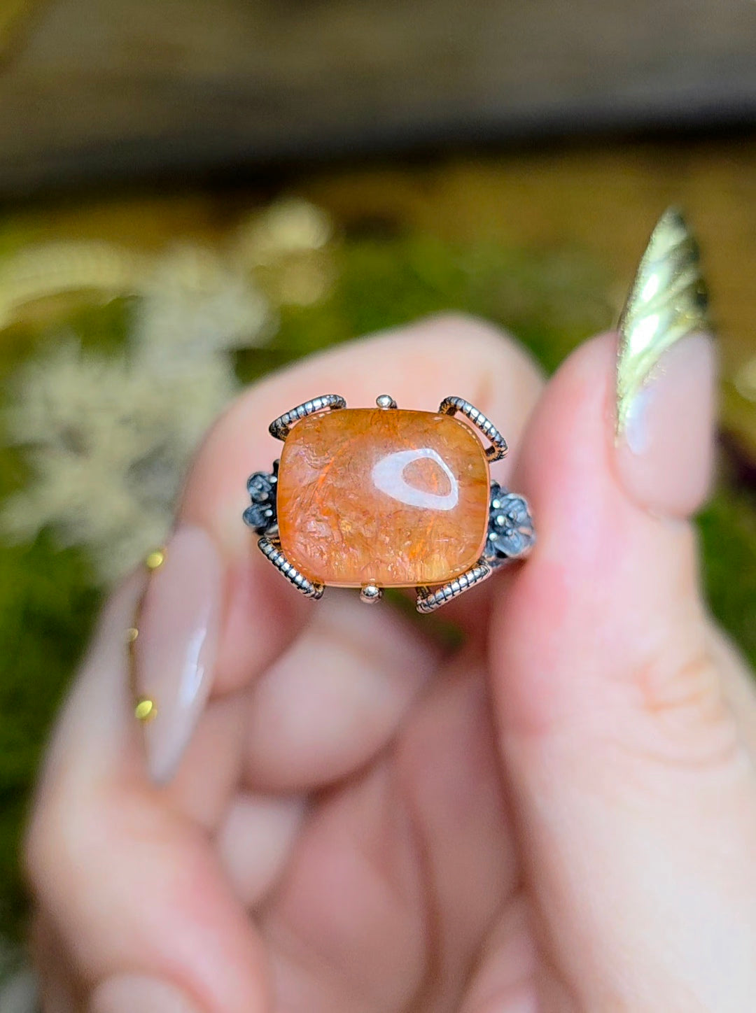 High Quality Fire Quartz Ring F