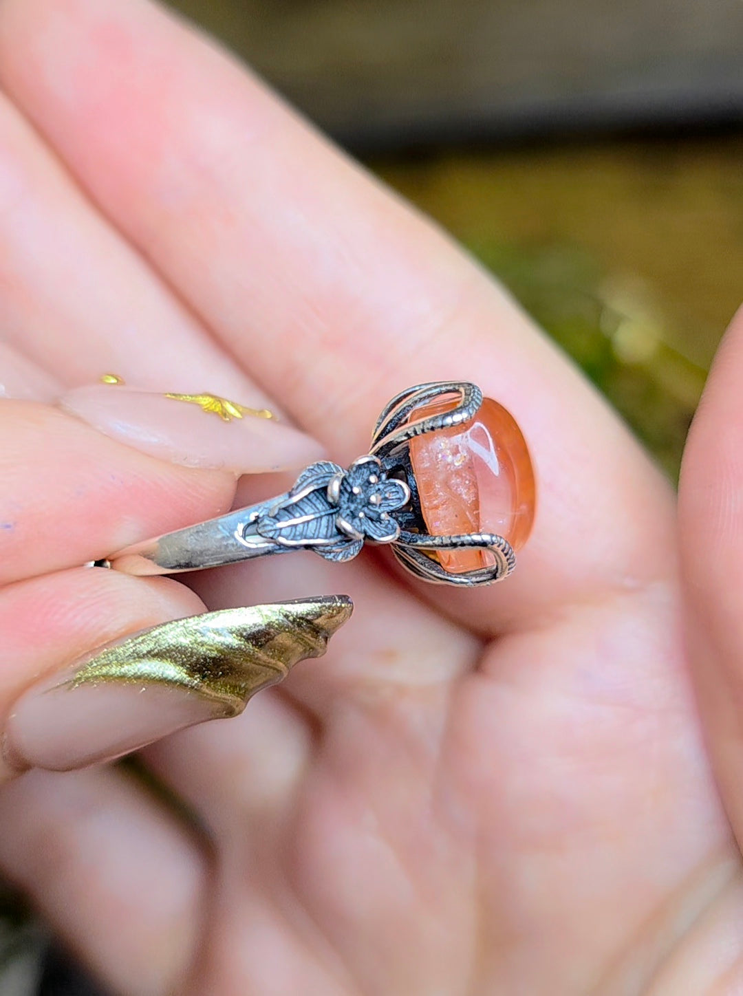 High Quality Fire Quartz Ring F