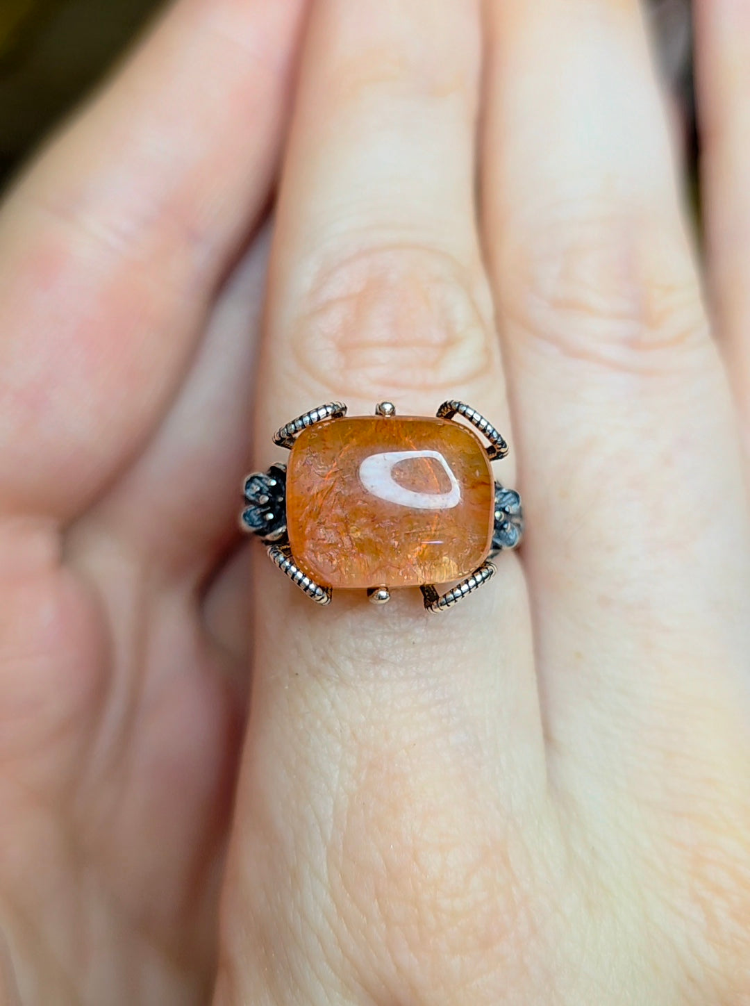 High Quality Fire Quartz Ring F
