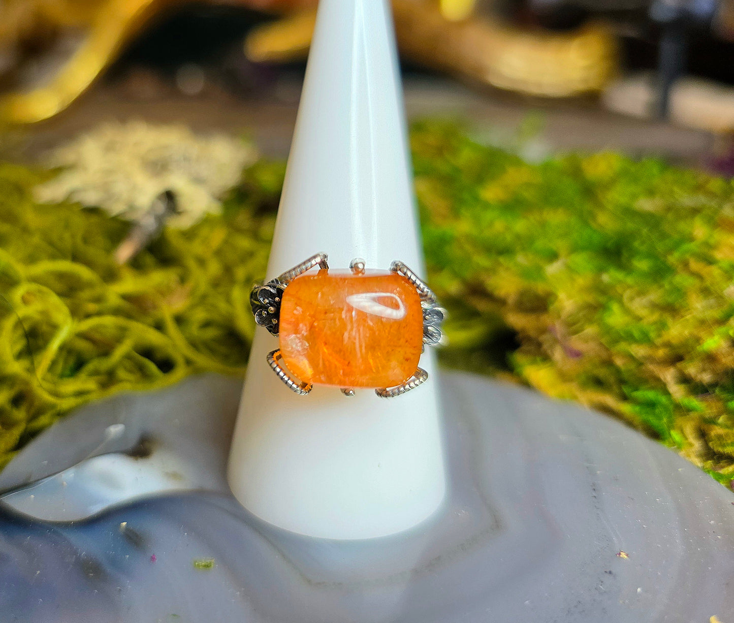 High Quality Fire Quartz Ring F